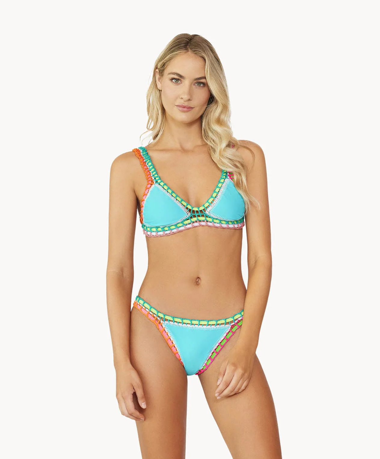 Crochet Pacific Blue Bikini Set