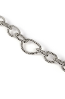 Huaxupa Open Weave  Silver Black Necklace