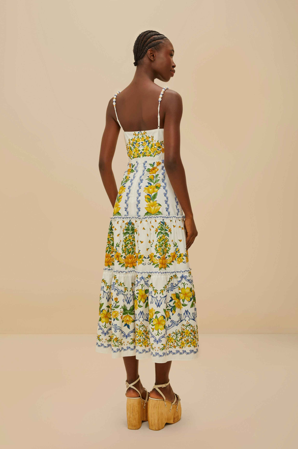 Sicily Off White Midi Dress