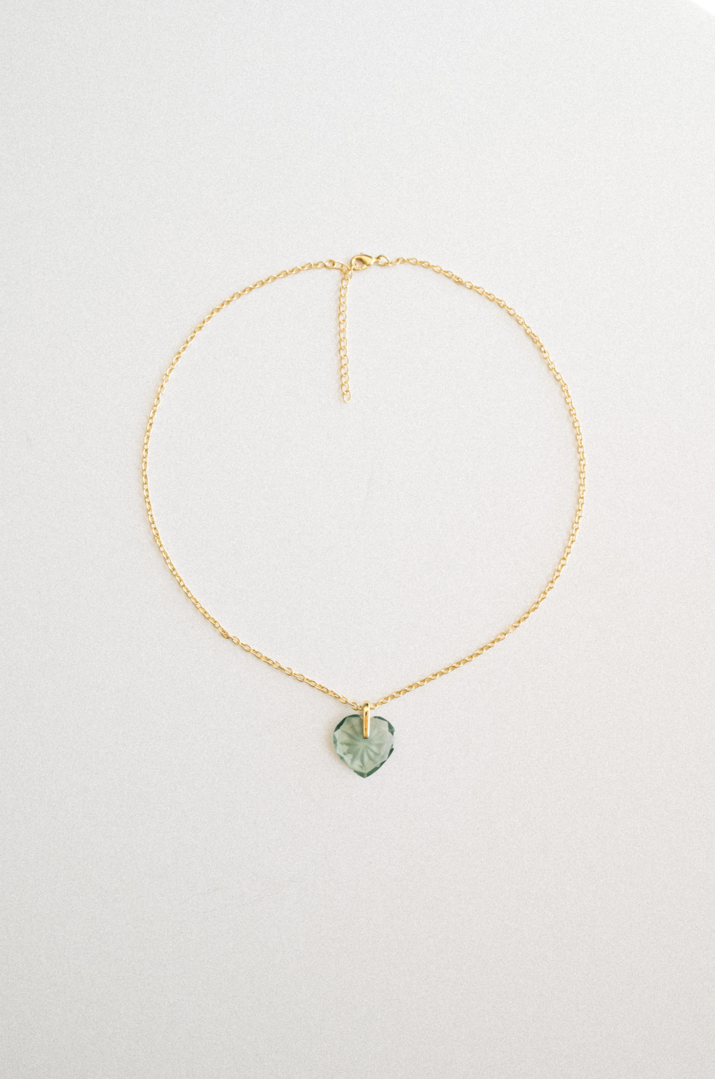 Nieves Mini Green Amethyst Necklace