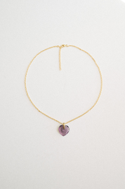 Nieves Mini Violet Amethyst Necklace