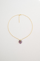 Nieves Mini Violet Amethyst Necklace