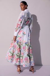 Lotus White Long Dress