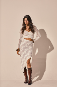 Cascade White Skirt