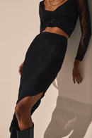 Cascade Black Skirt