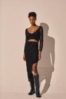 Cascade Black Skirt