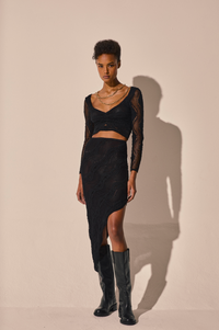 Cascade Black Skirt