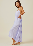 Cross Back Lilac Maxi Dress