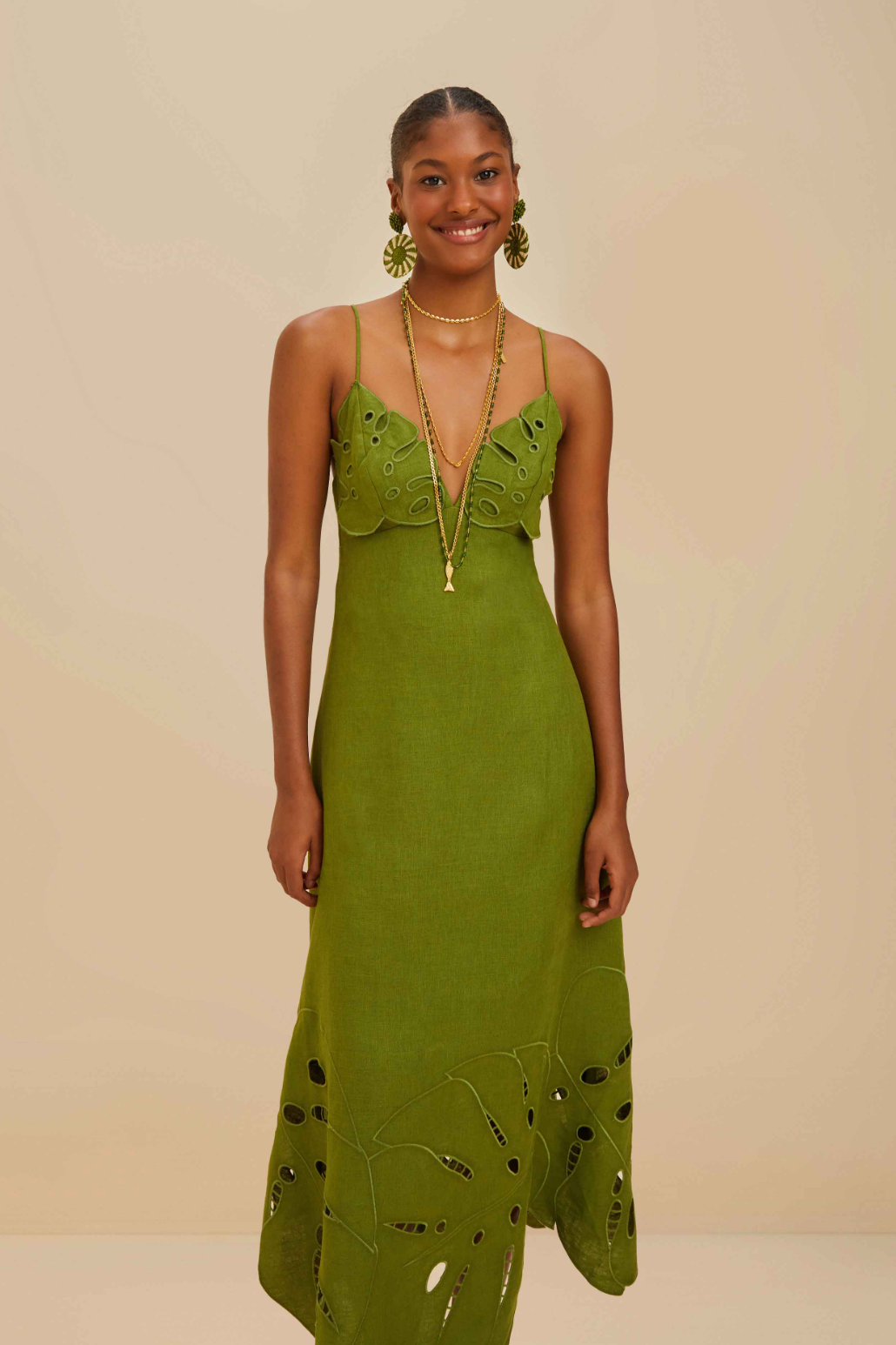 Monstera Midi Dress