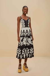 Summer Black Midi Dress