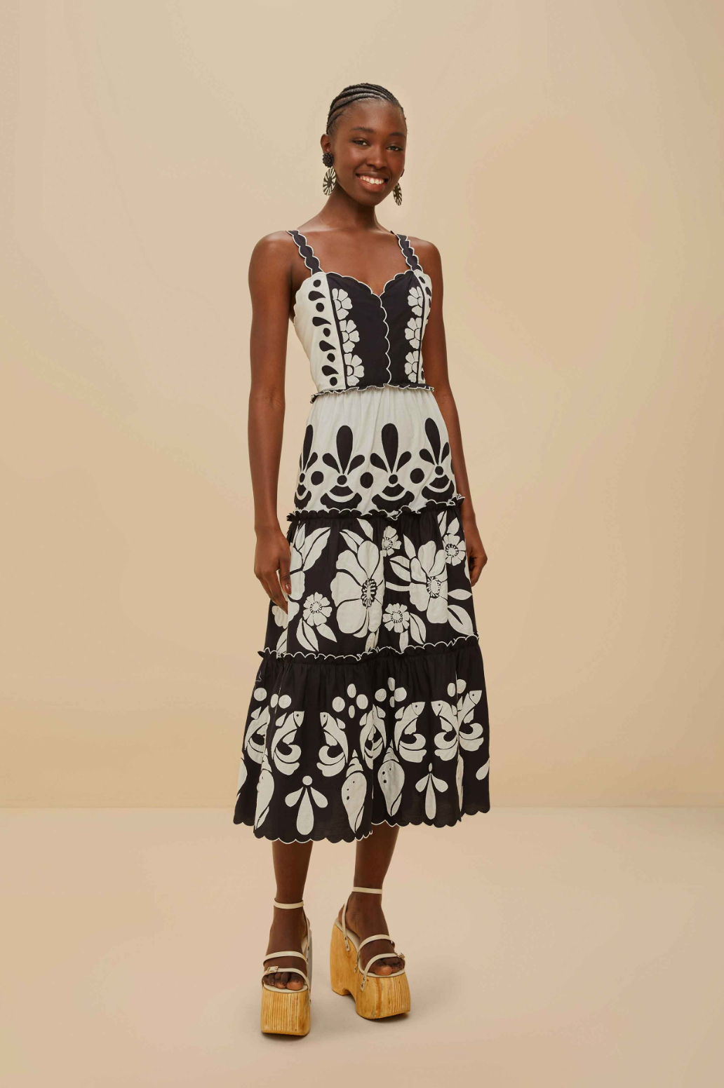 Summer Black Midi Dress