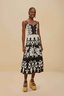 Summer Black Midi Dress
