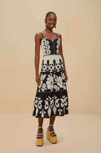 Summer Black Midi Dress