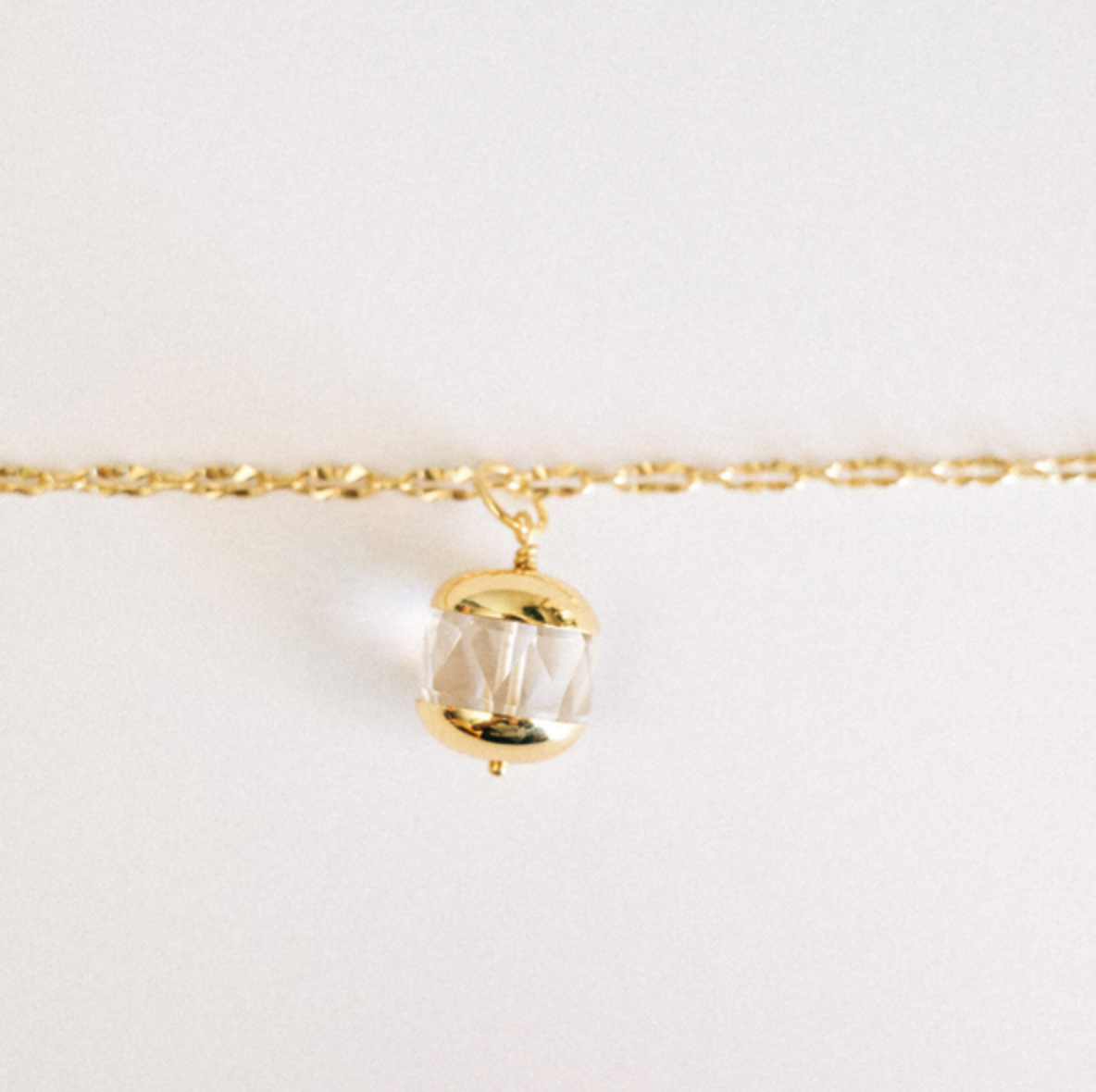 Lucky Prism Crystal Quartz Necklace