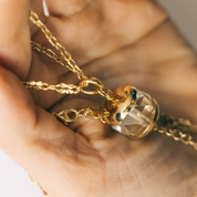 Lucky Prism Crystal Quartz Necklace