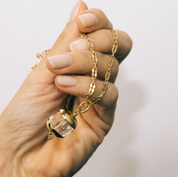 Lucky Prism Crystal Quartz Necklace