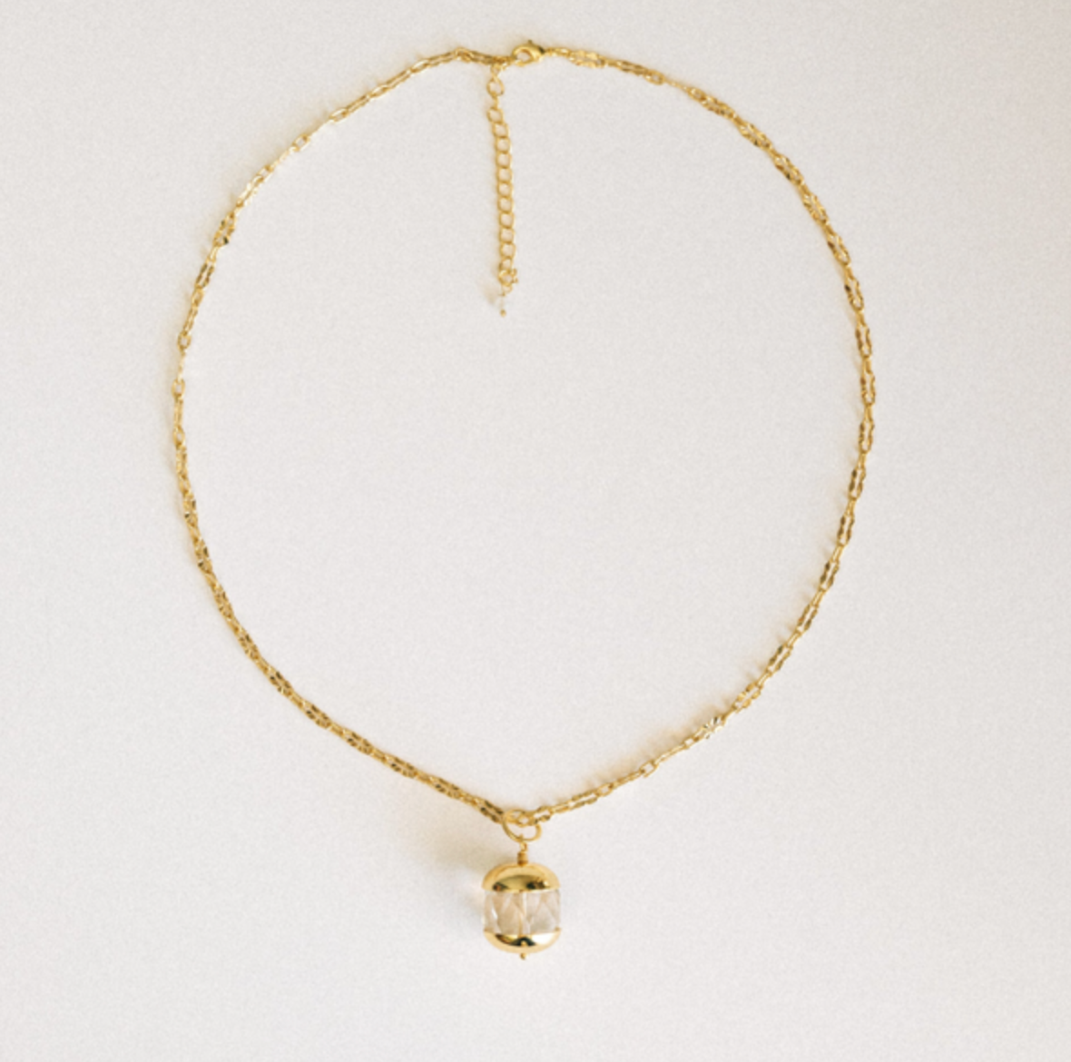 Lucky Prism Crystal Quartz Necklace