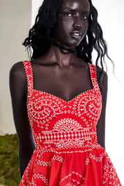 Birdie Red Short Dress