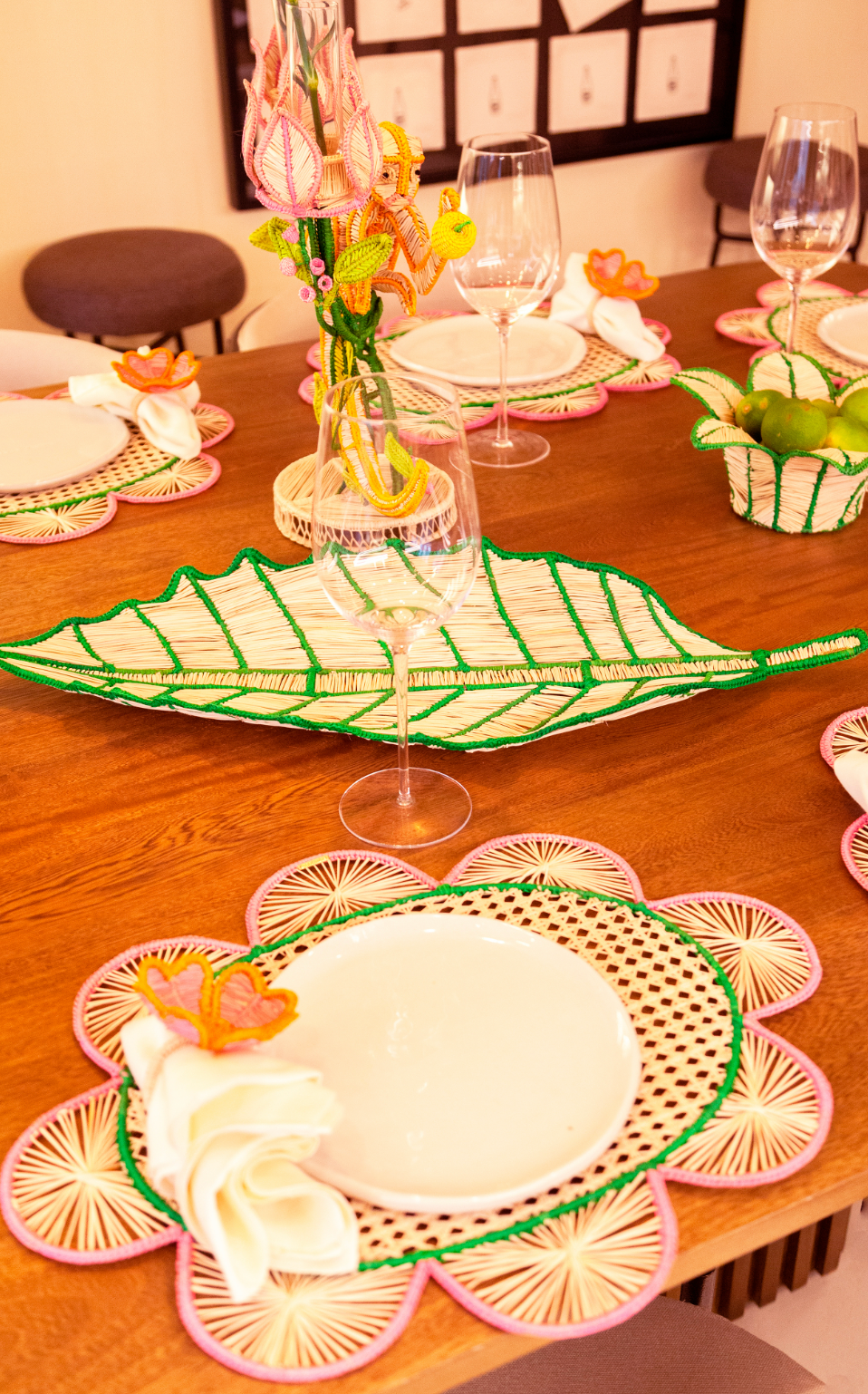 Margarita Pink Placemat Set