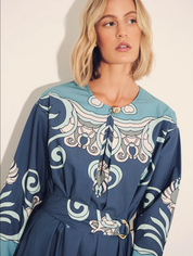 Inae Tiles Blue Dress