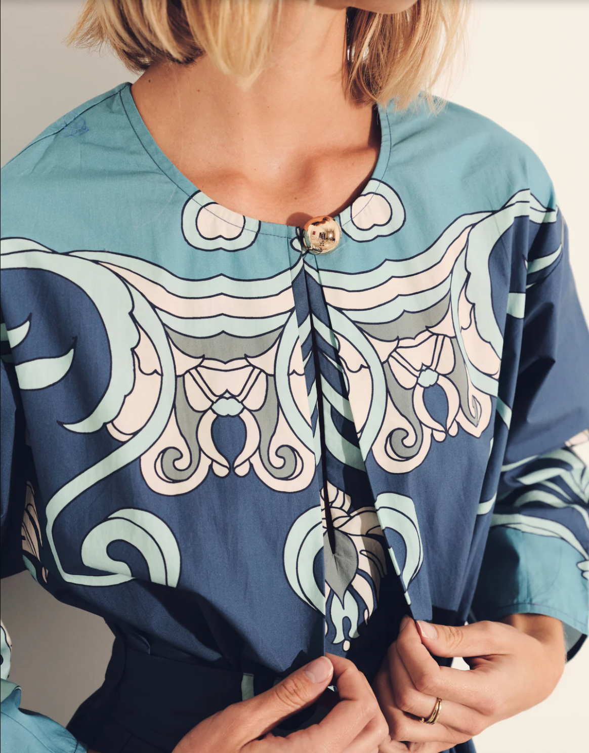 Inae Tiles Blue Dress