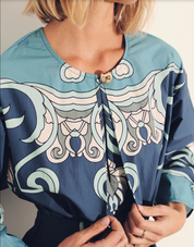 Inae Tiles Blue Dress