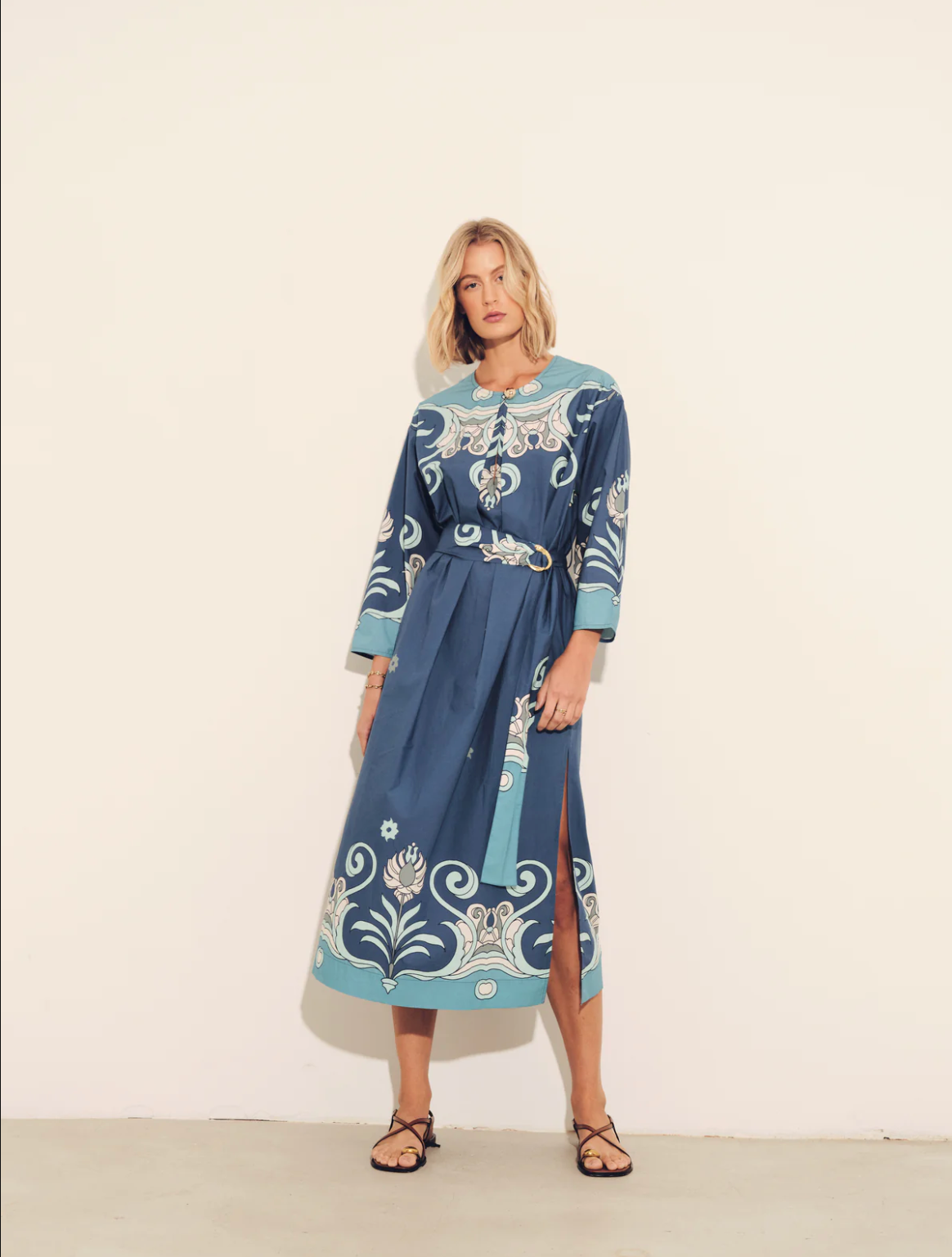 Inae Tiles Blue Dress