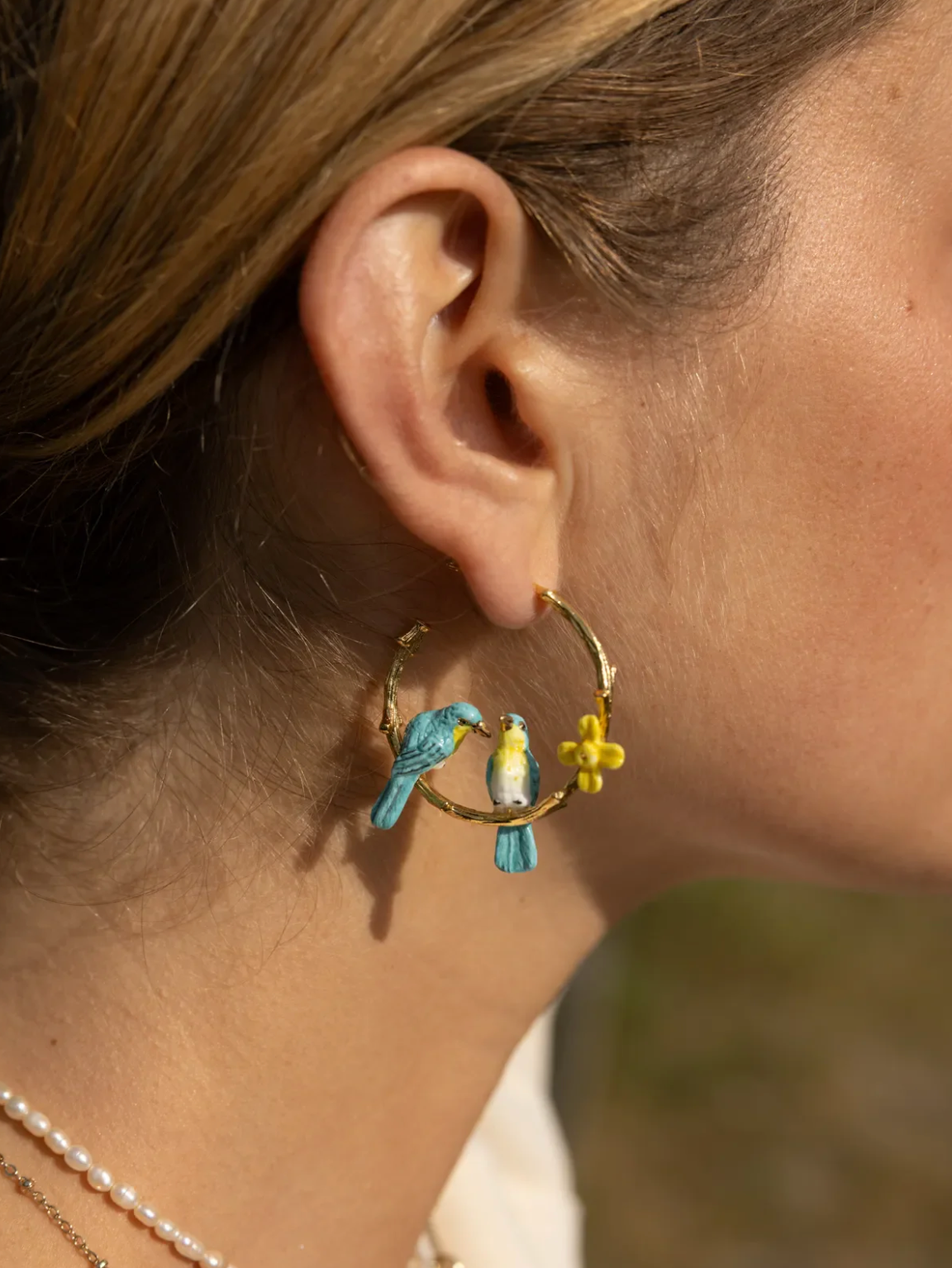 Warbler Bird Earings