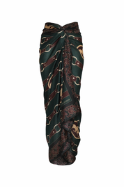 De La Falaise Green Sarong / Green Horse Reins