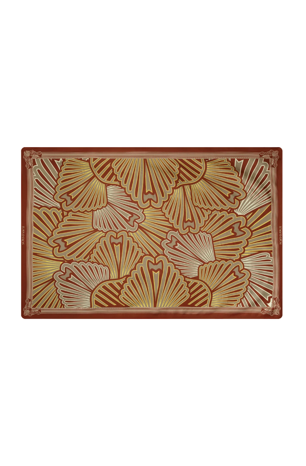 Yellow Intricate Shell Sarong