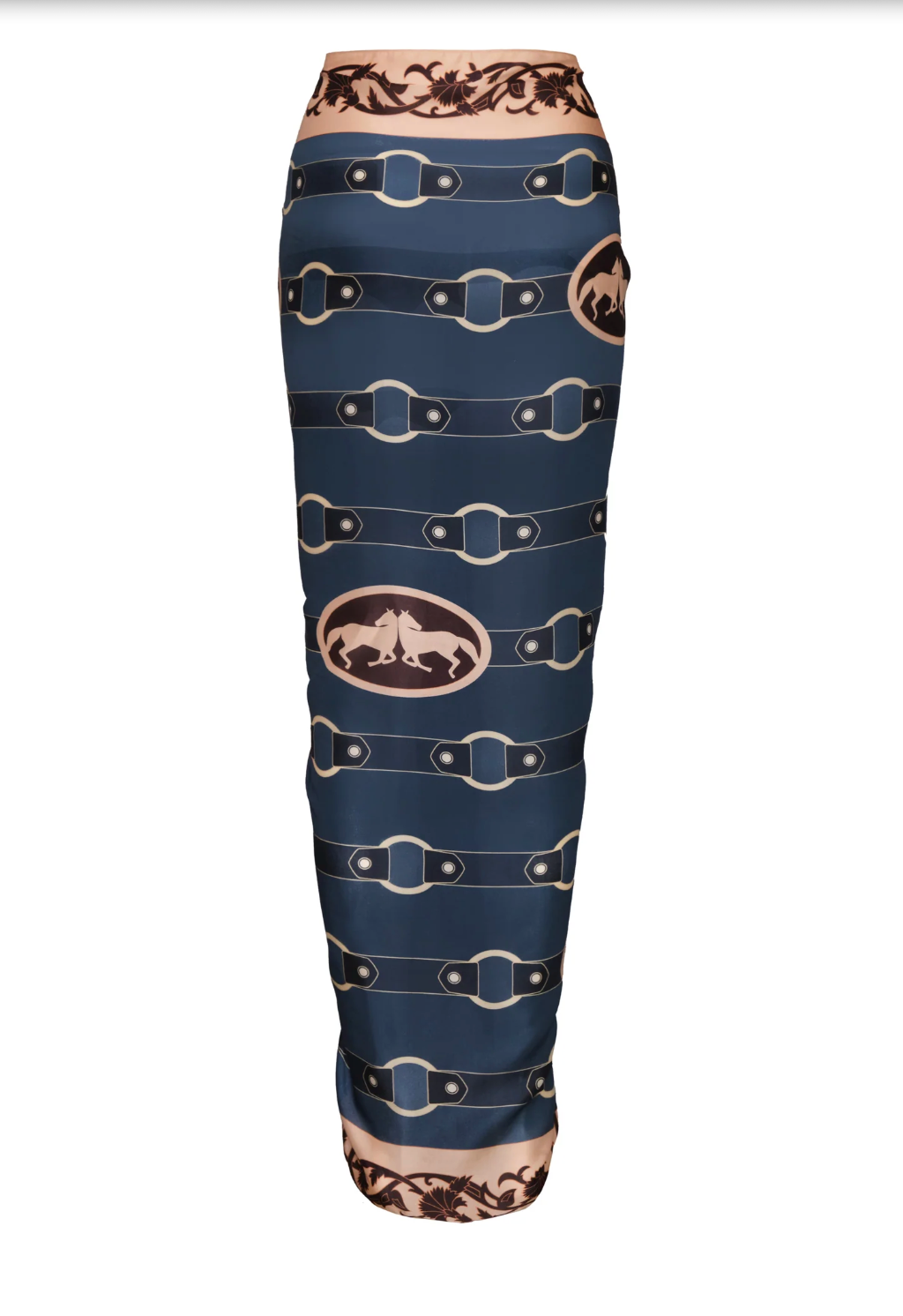Blue Horse Reins Sarong