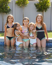 Black Rainbow Bikini Set