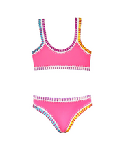 Hot Pink Rainbow Bikini Set