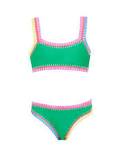 Green Rainbow Bikini Set