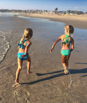 Green Rainbow Bikini Set