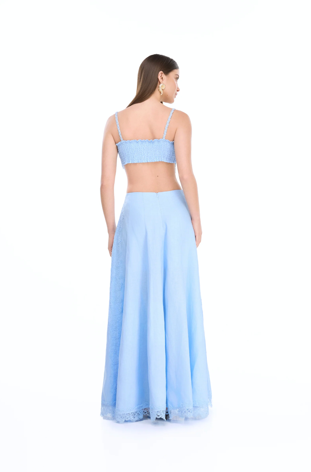 Resplandor Blue Maxi Skirt