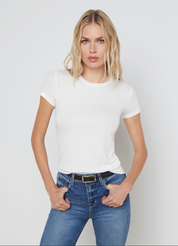 White Ressi Crew Nk Tee