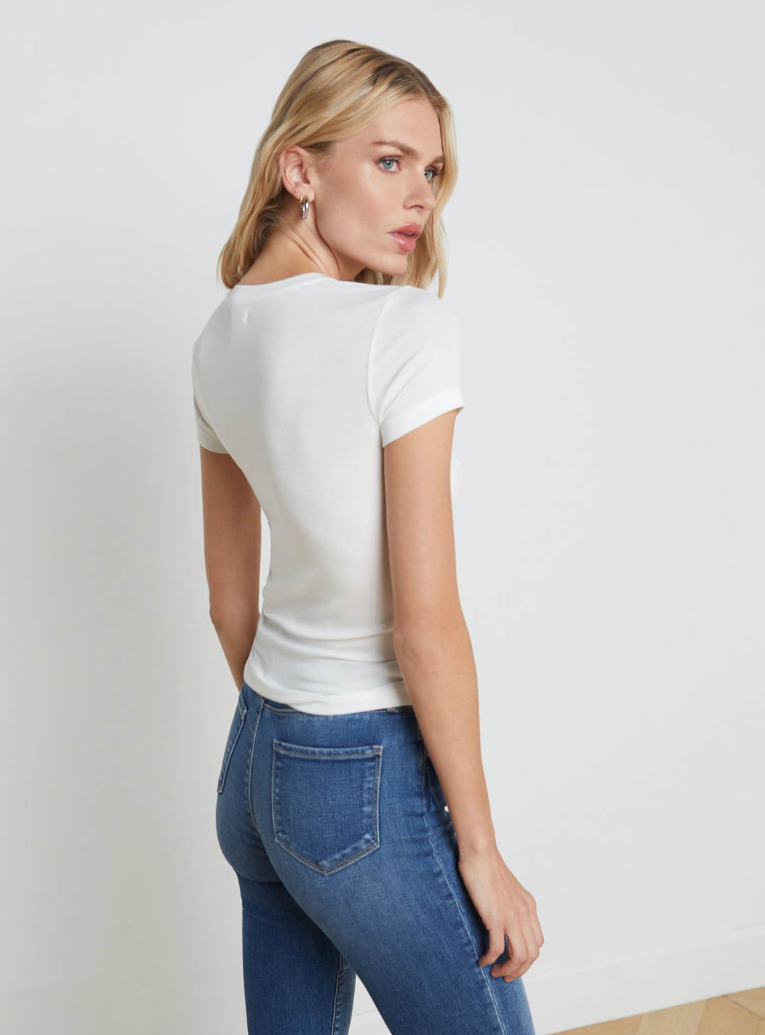 White Ressi Crew Nk Tee