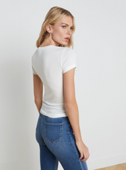 White Ressi Crew Nk Tee