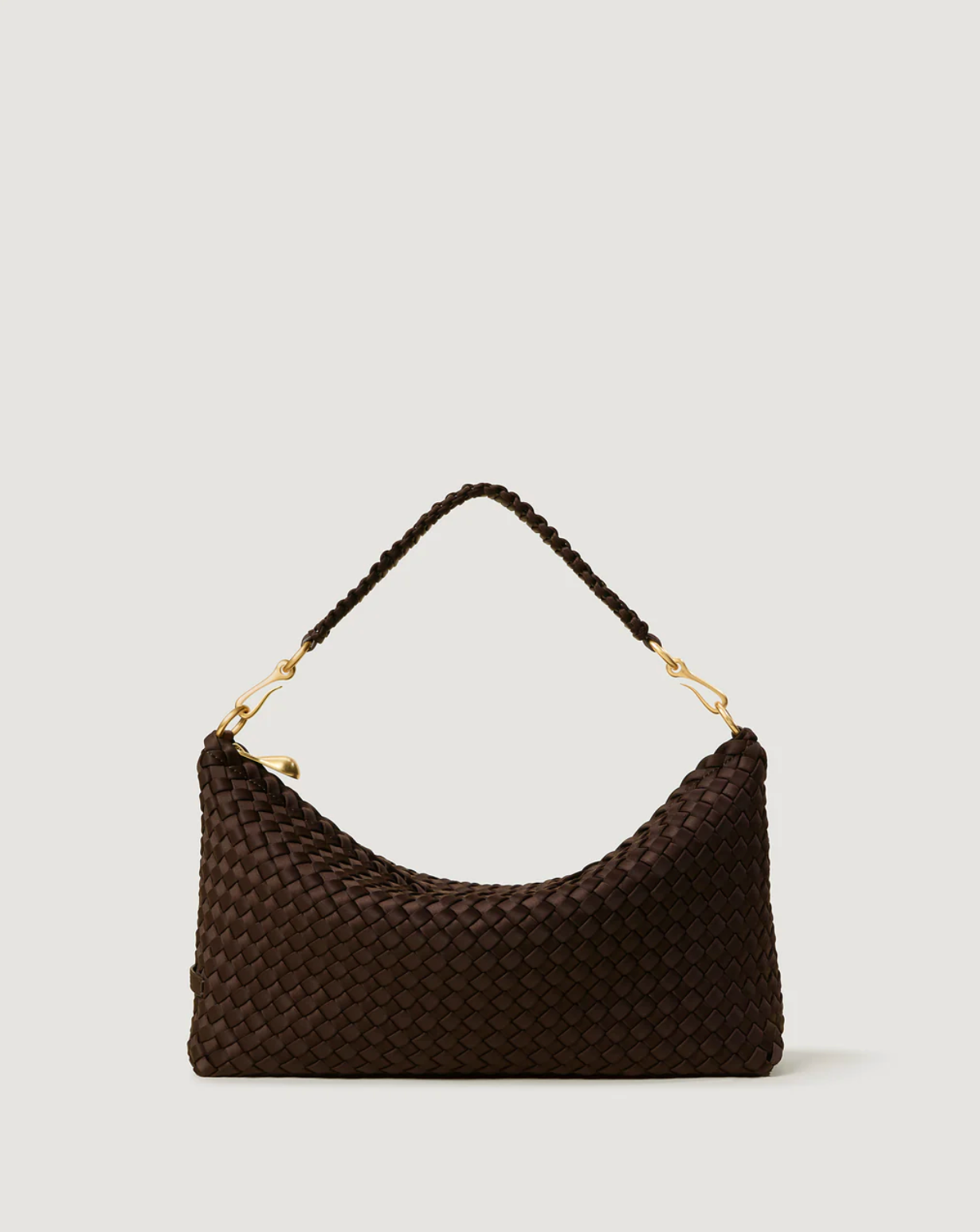 Chocolate Porto Small Half Moon Bag