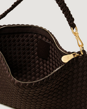 Chocolate Porto Small Half Moon Bag