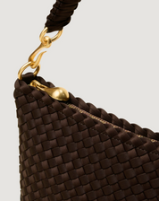 Chocolate Porto Small Half Moon Bag