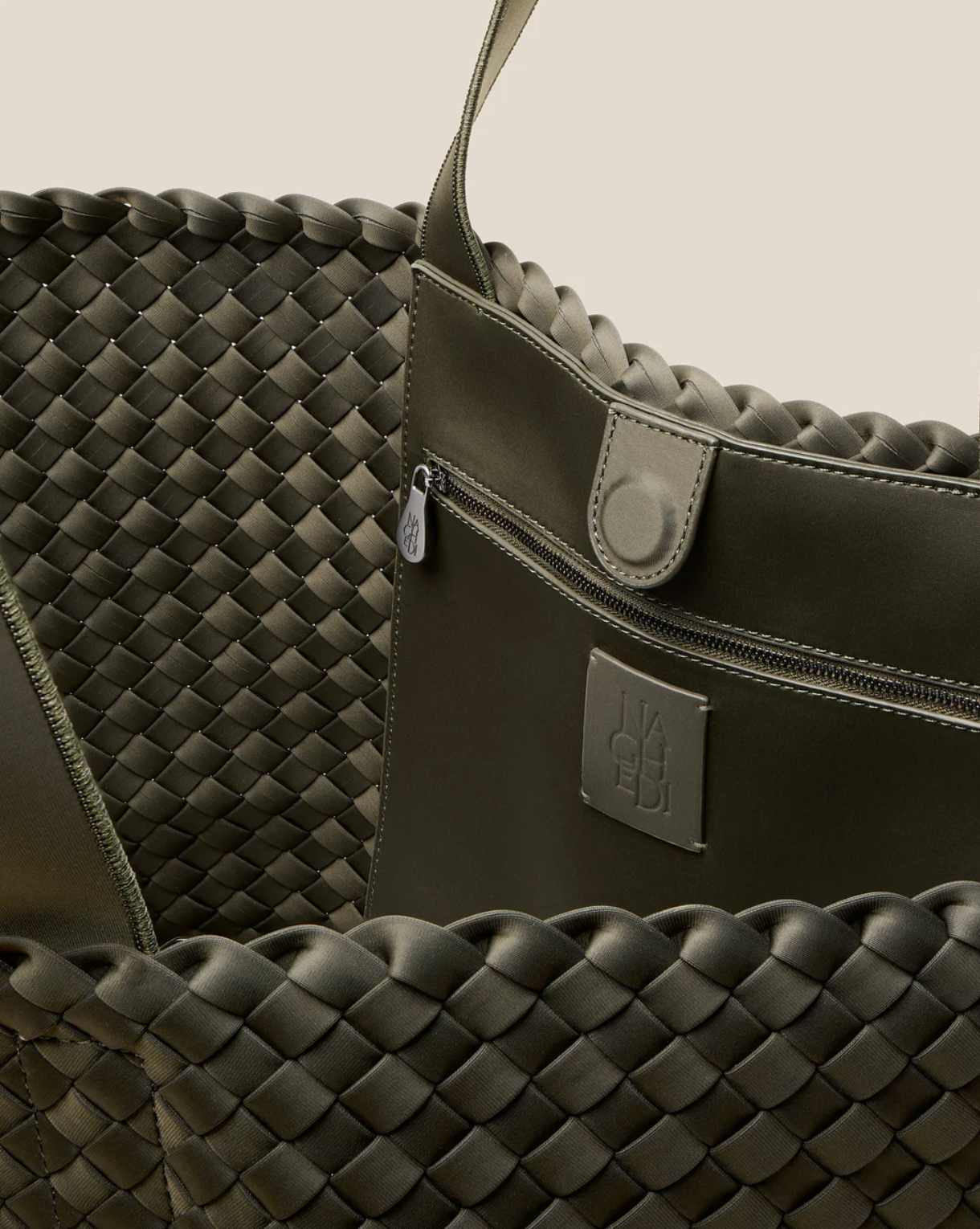 Olive Como Large Tote Bag