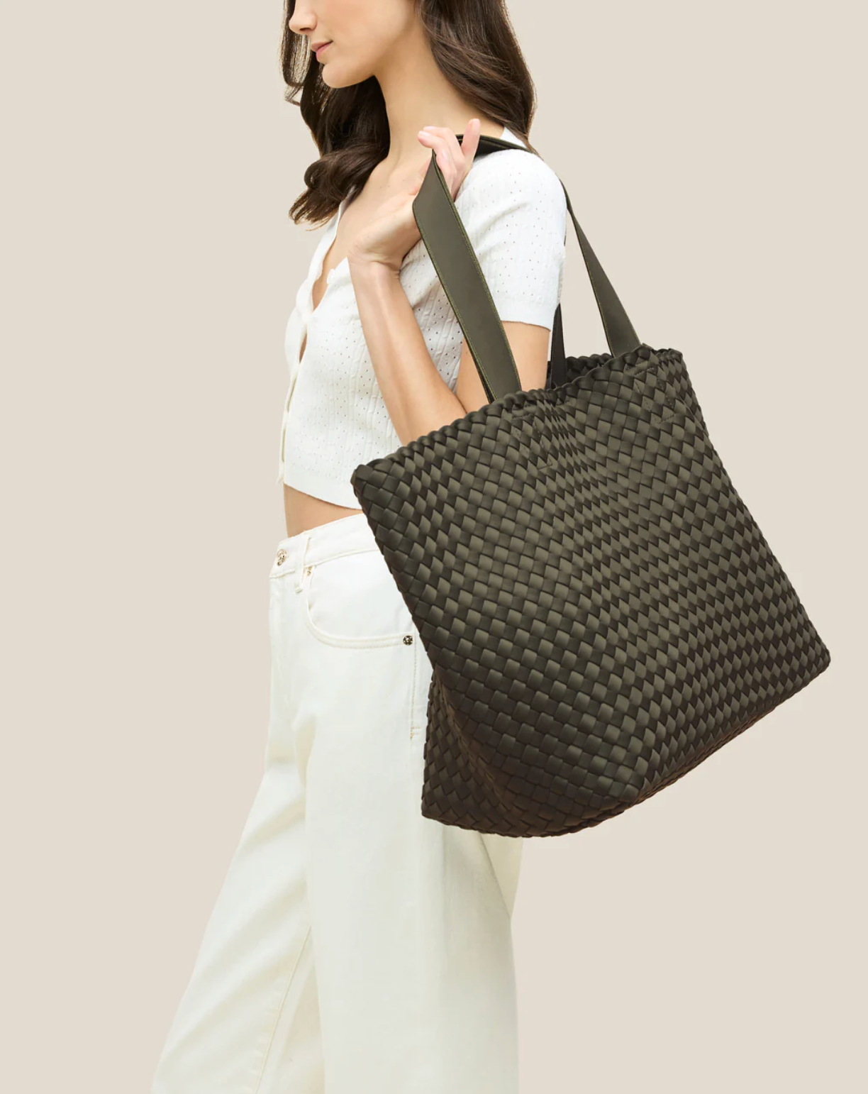 Olive Como Large Tote Bag