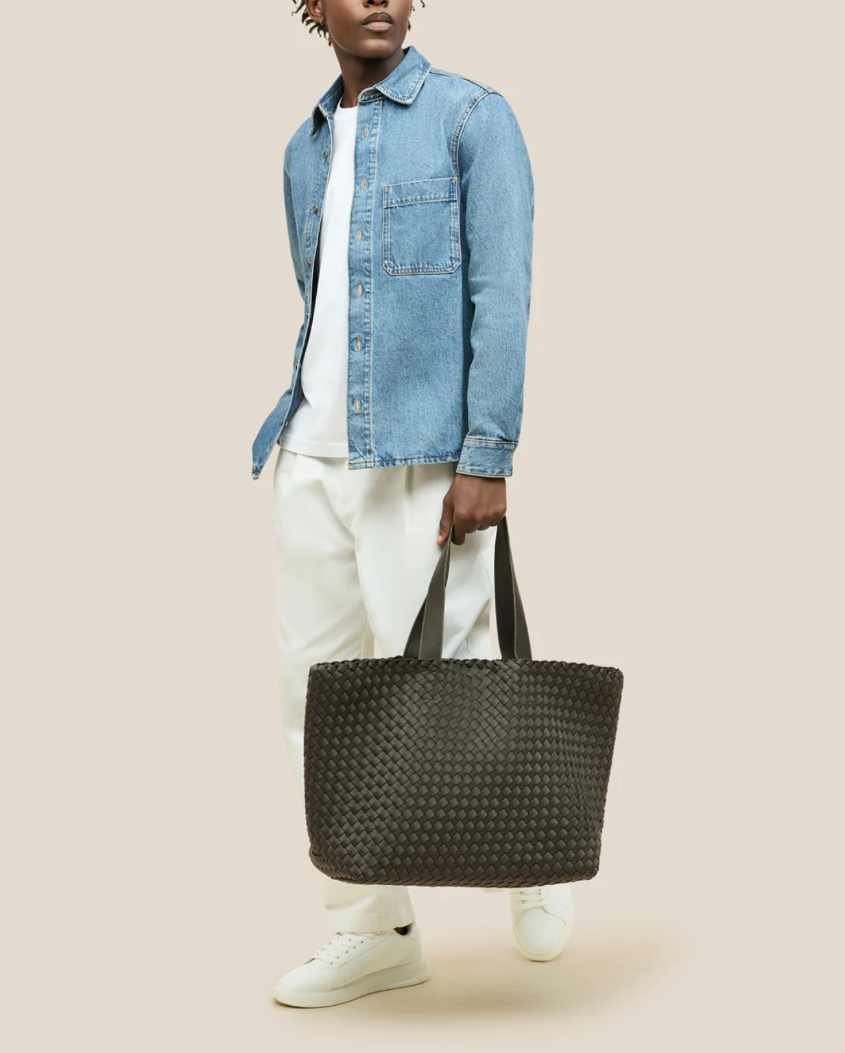 Olive Como Large Tote Bag