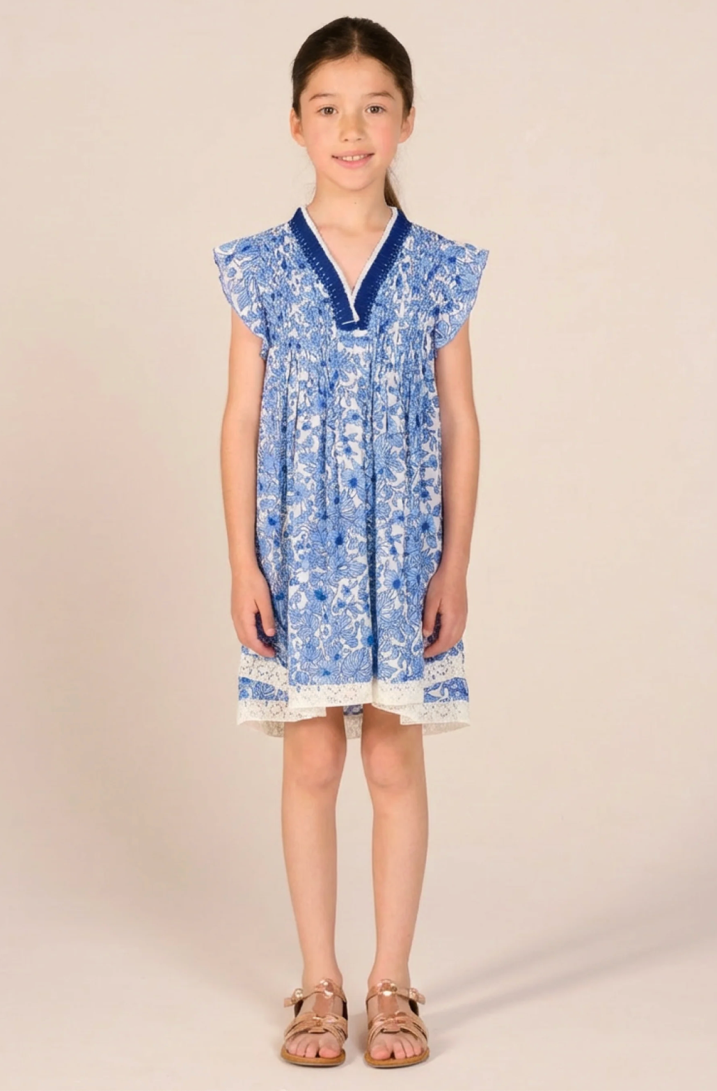 Blue Sasha Girls Mini Dress