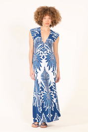 Navy Nova Long Dress