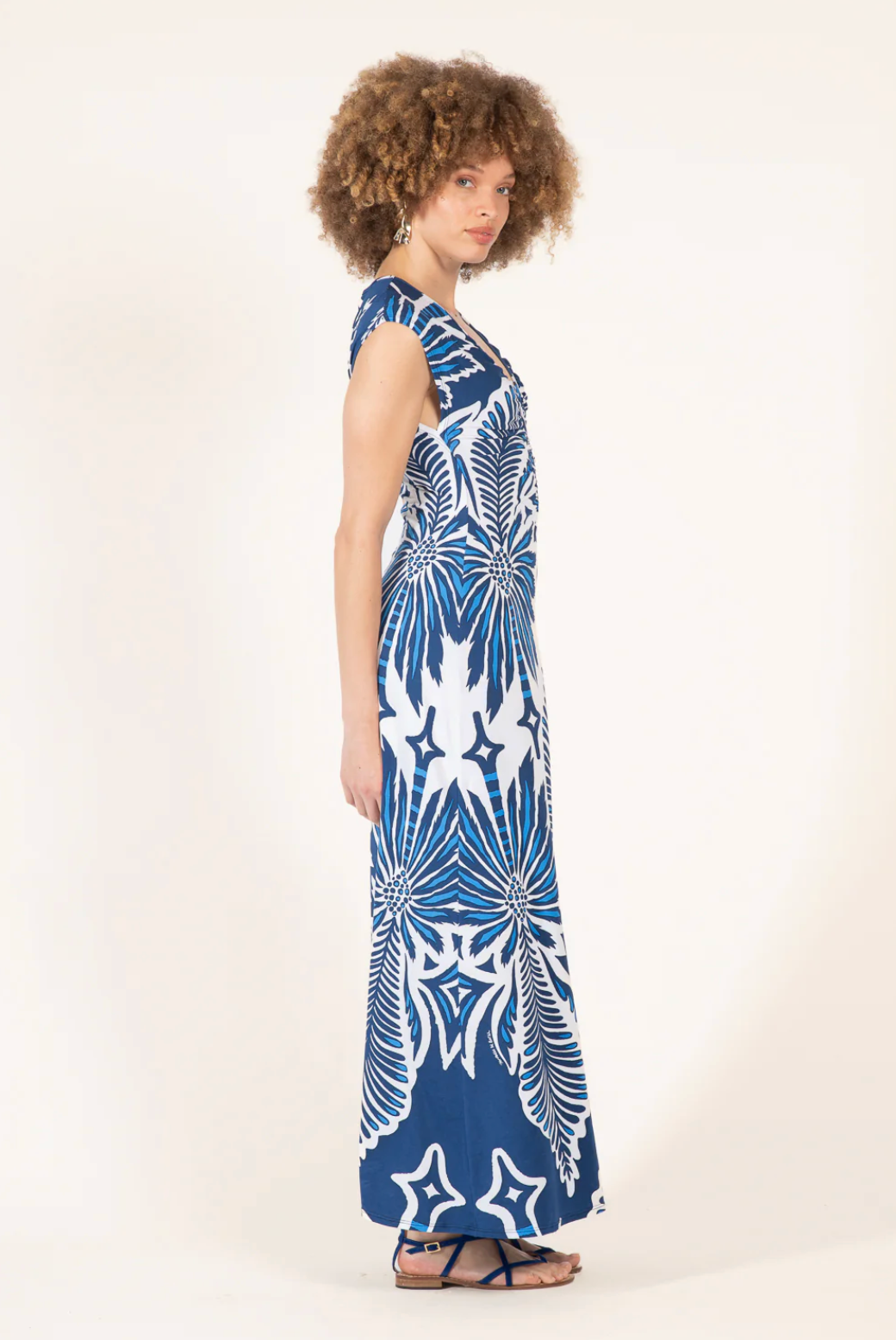 Navy Nova Long Dress