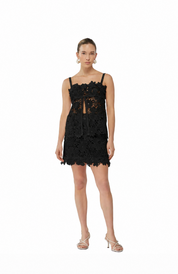 Magnolia Mini Black Skirt