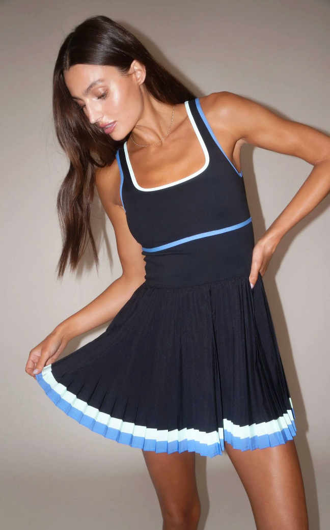 Antonia Dress Sapphire Sea Colorblock